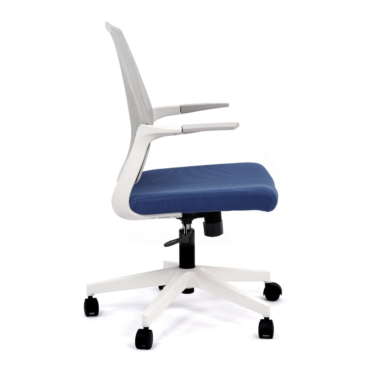 Работен офис стол BeYou син пластмасова облегалка